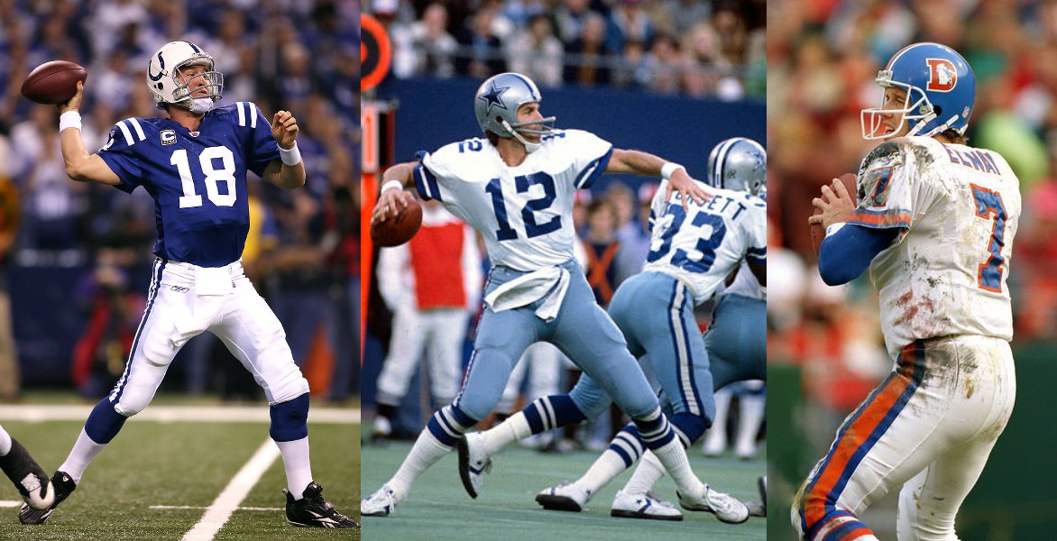 Jon Machota on X: Roger Staubach, Joe Montana, Dan Marino, Tom