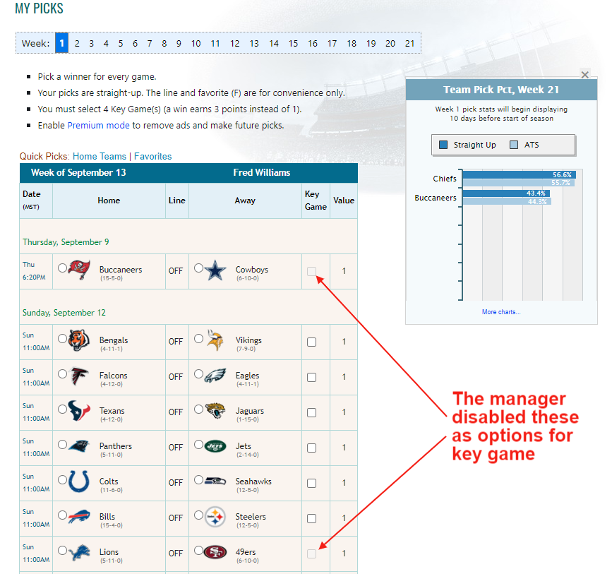 About - Football Pickem Manager