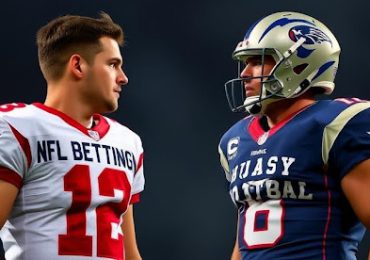 two-nfl-players-faceing-off