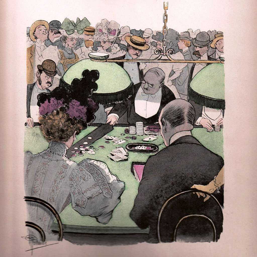 vintage-looking-card-of-people-playing-casino-game