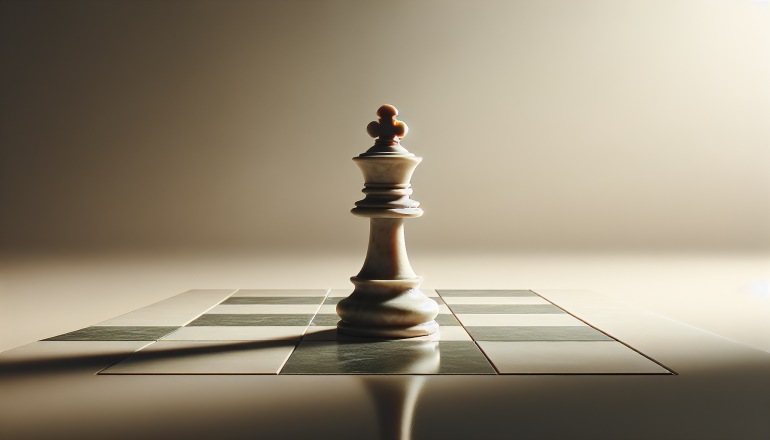 chess-board-with-king-chess-piece-in-center