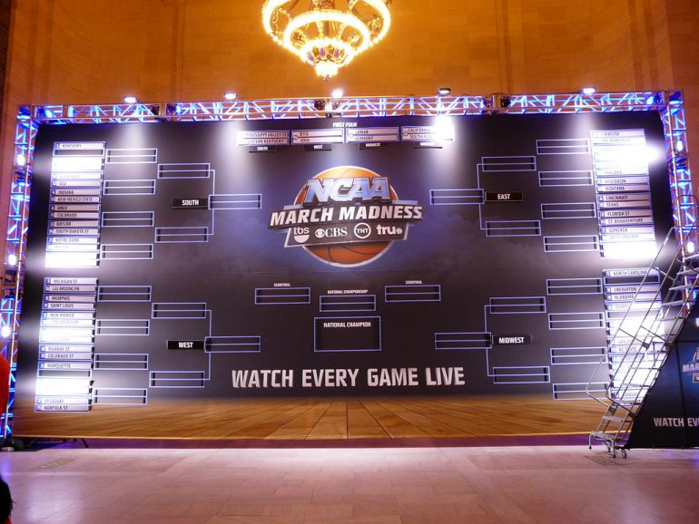 big-lit-up-board-of-ncaa-tournament-bracket