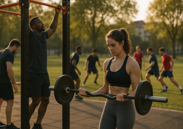 woman-lifting-bar-bell-at-the-park
