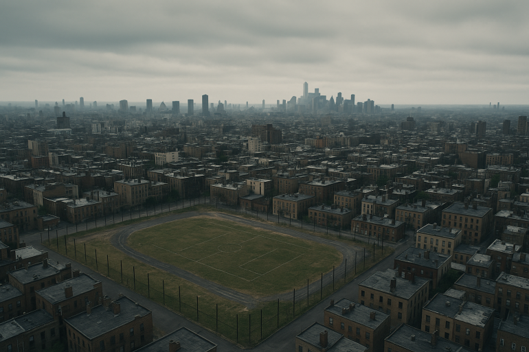 view-of-city-with-baseball-field-gloomy