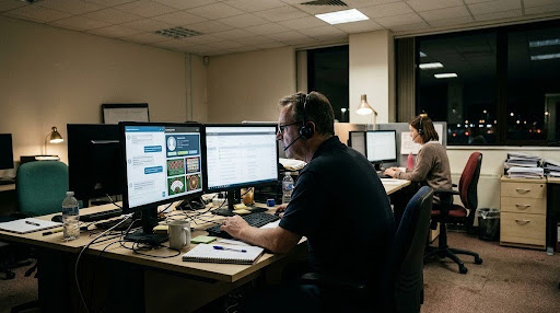 man-sitting-at-desk-working-on-computer